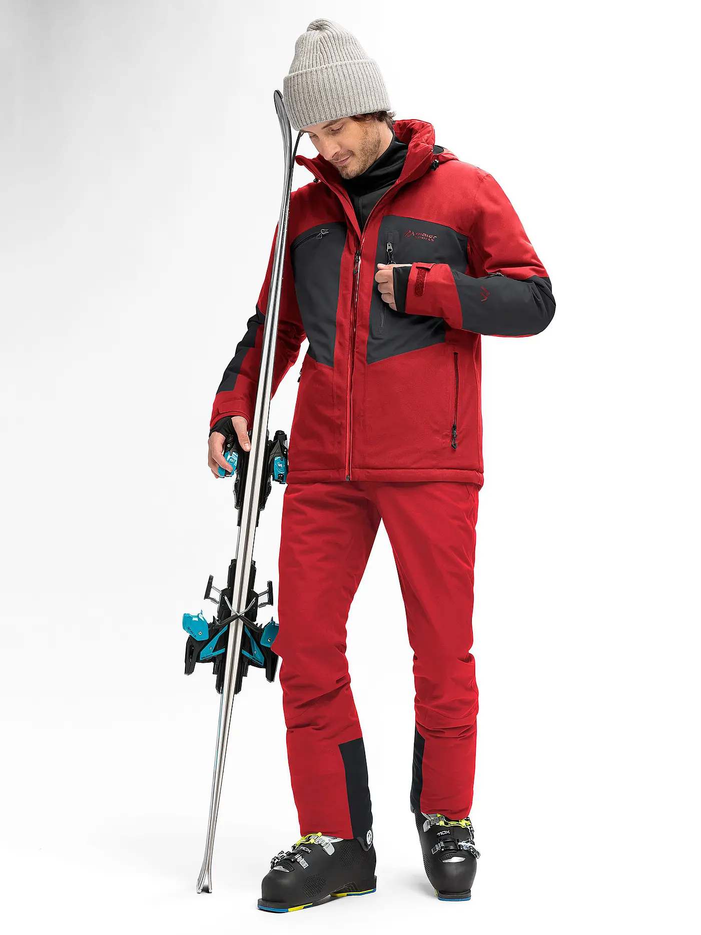 MAIER SPORTS | Herren Skihose Anton Slim 2.0 | rot